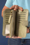 Annie Multi Section Wallet - Sage