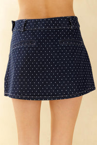 Denim Dot Skirt