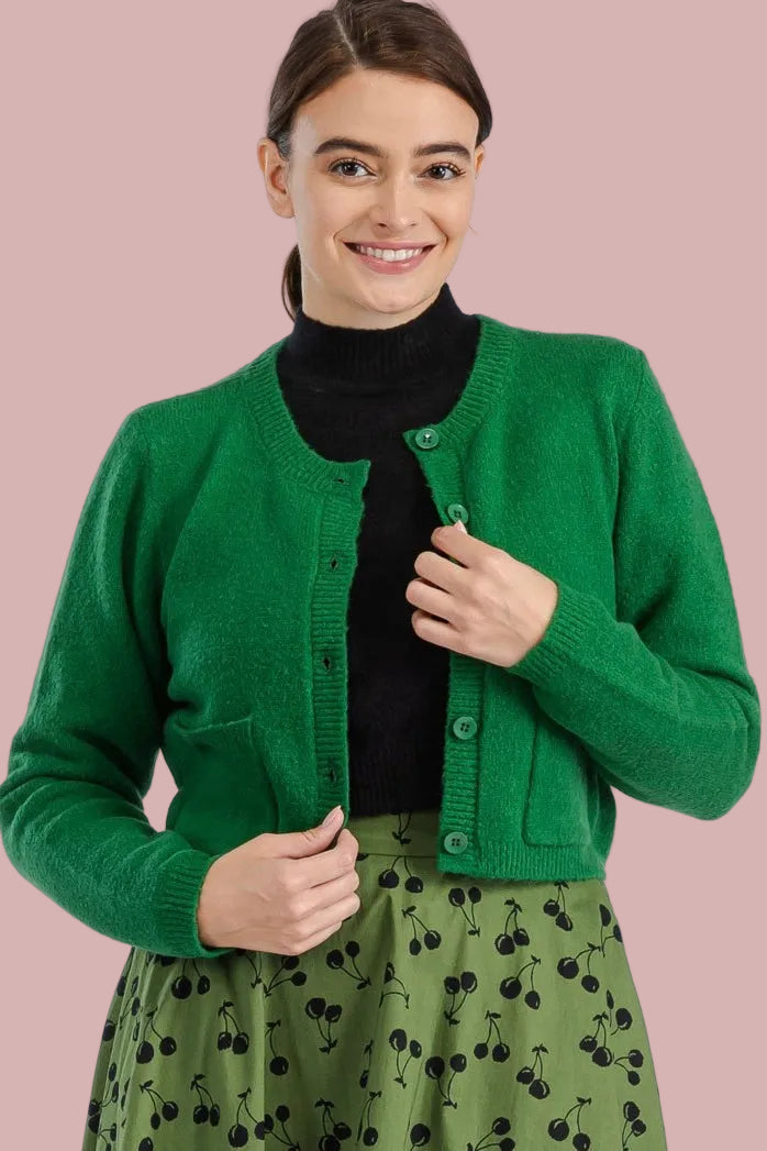 Pocket Cardigan - Green