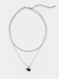 Talisman Layered Necklace Silver