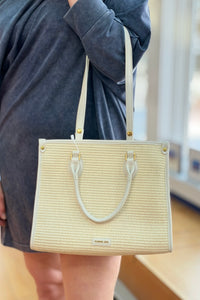 Rachel Zoe Straw Satchel Bag