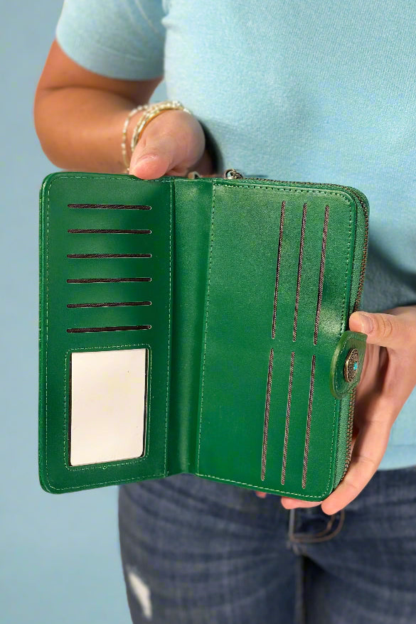 Miley Western Wallet - Kelly Green