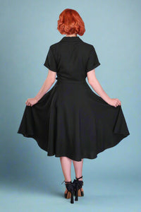 Christine Flared Dress - Black