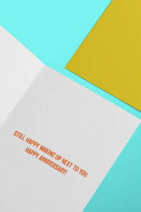 Wake Up With You - Anniversary Card