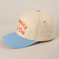 Summer Vibe Only Two-Tone Trucker Hat - Blue