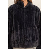 Faux Fur Jacket - Black