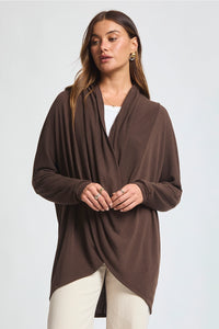 Soft Drape Hacci Wrap - Chocolate