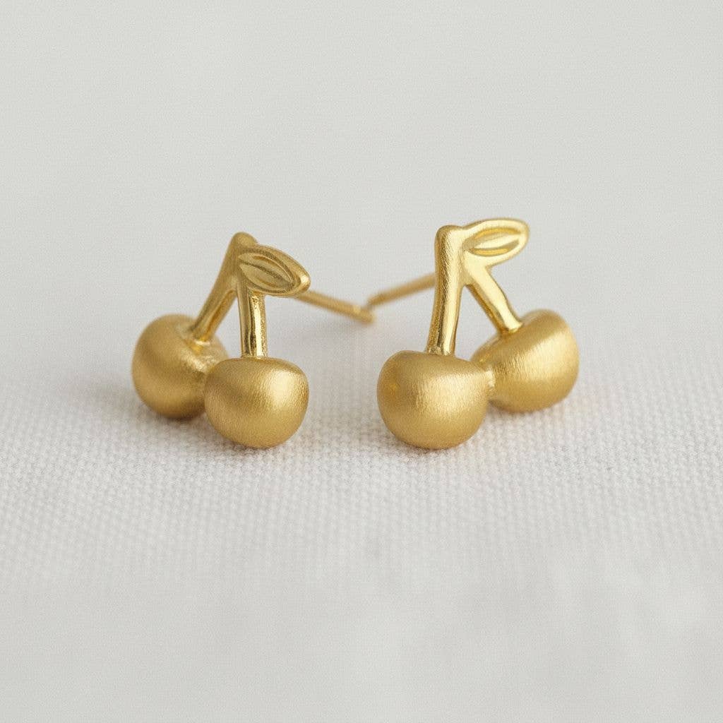 Charming Cherry Drop Earrings