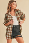 Noelle Flannel Shirt - Brown