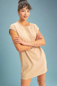 Freestyle Sleeveless Mini Dress - Taupe