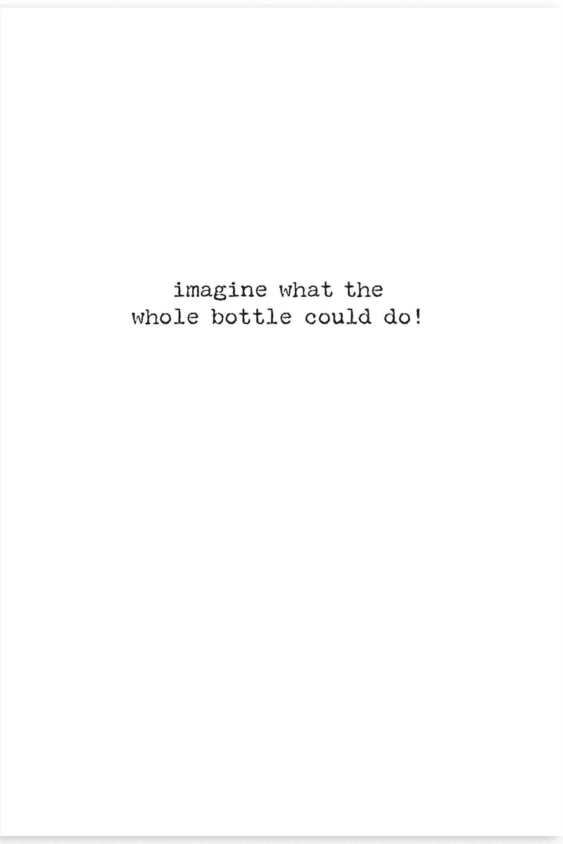 Whole Bottle Greeting Card