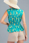 Smocked Tank - Atlantis Green