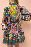 Printed Ruffles Dress - Multi