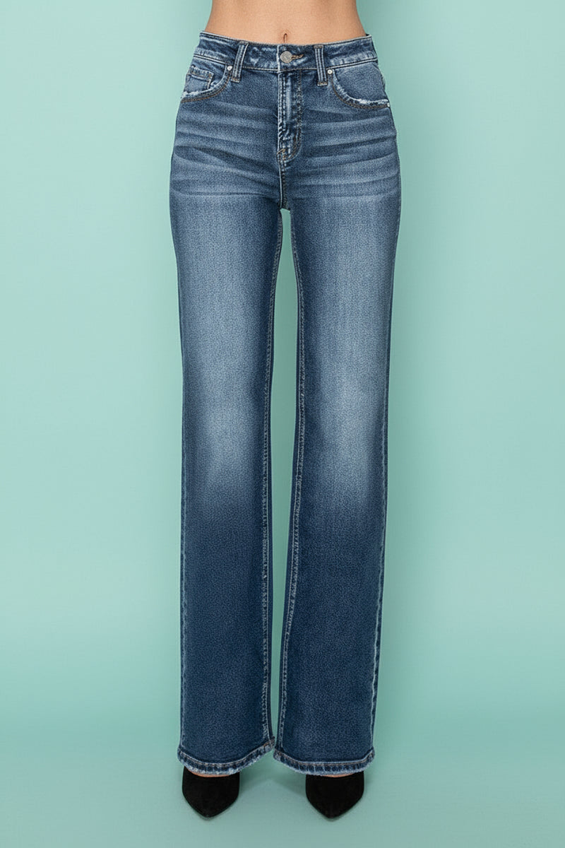 High Rise Straight Jeans R13