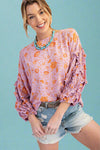 Ruffle Sleeve Top - Lavender Tea