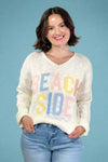 Beach Side Light Weight Sweater - White