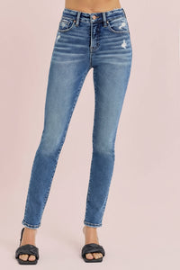 Tummy Control High Rise Slim Jeans R02