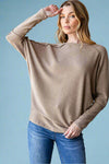 Casual Cozy Dolman Sweater - Camel