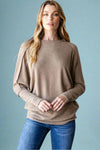 Casual Cozy Dolman Sweater - Camel