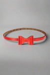 Retro Bow Belt - Red