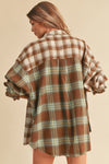 Noelle Flannel Shirt - Brown