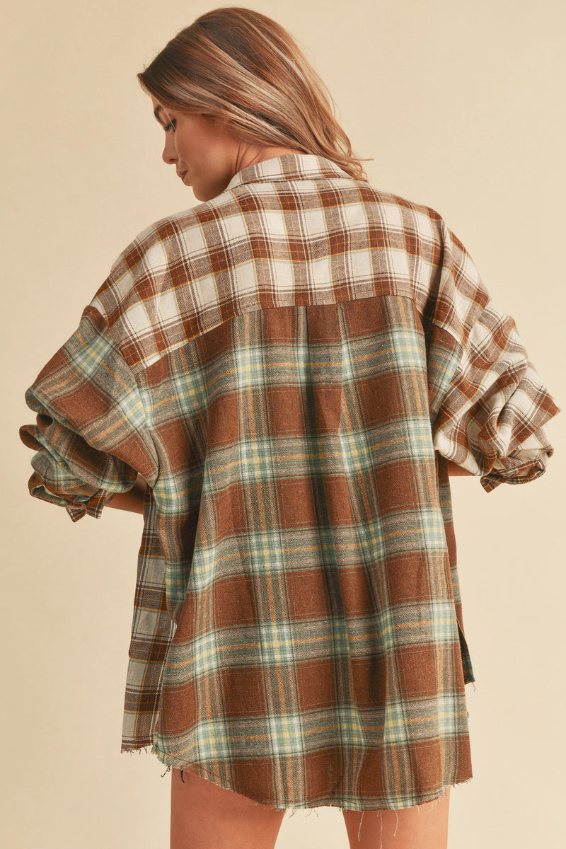 Noelle Flannel Shirt - Brown