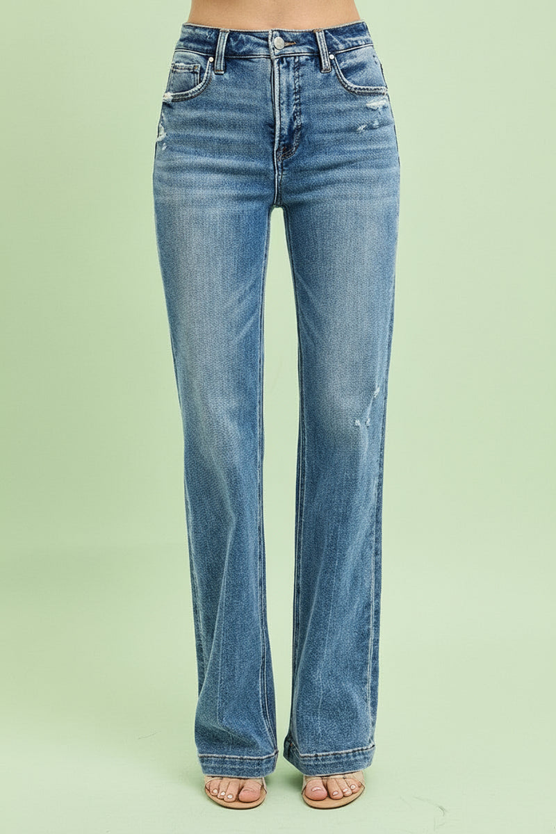 Tummy Control High Rise Straight Jeans R17