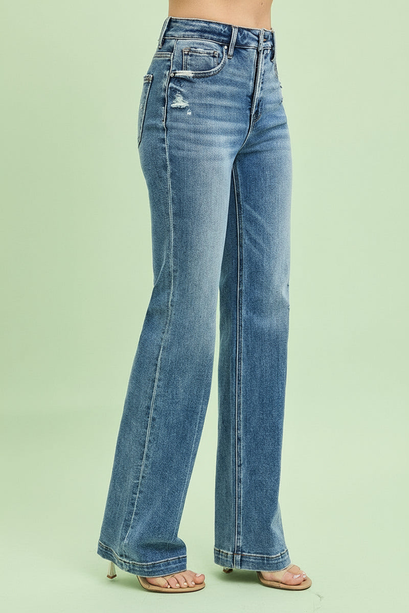 Tummy Control High Rise Straight Jeans R17