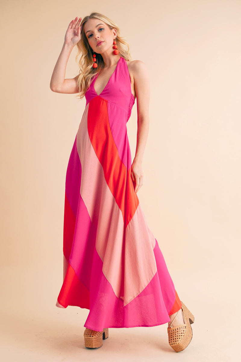 Gali Colorblock Maxi Dress