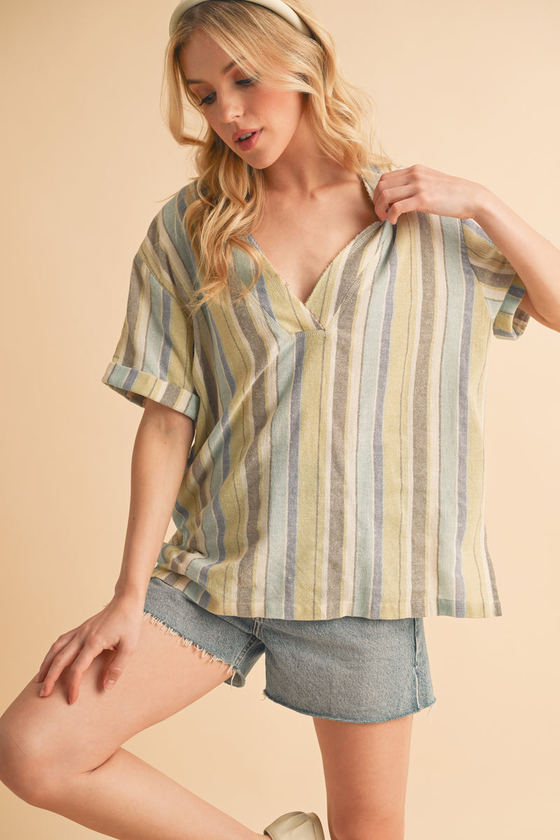 Cassy Top - Blue Green
