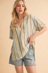 Cassy Top - Blue Green