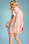 Cassy Top - Red Aqua