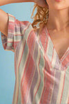 Cassy Top - Red Aqua