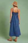 Button Down Denim Dress - Dark Wash