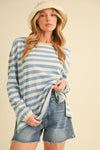 Onida Stripe Top - Blue