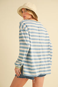 Onida Stripe Top - Blue