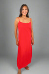 Lisa Dress - Hot Coral
