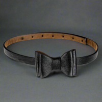 Retro Bow Belt -Black