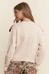 Multicolored Tiered Button Down Cardigan