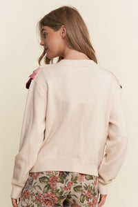 Multicolored Tiered Button Down Cardigan