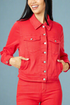 Engine Red Jean Jacket Judy Blue