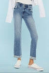 High Rise Slim Straight Jeans KC03