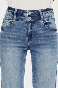 High Rise Slim Straight Jeans KC03