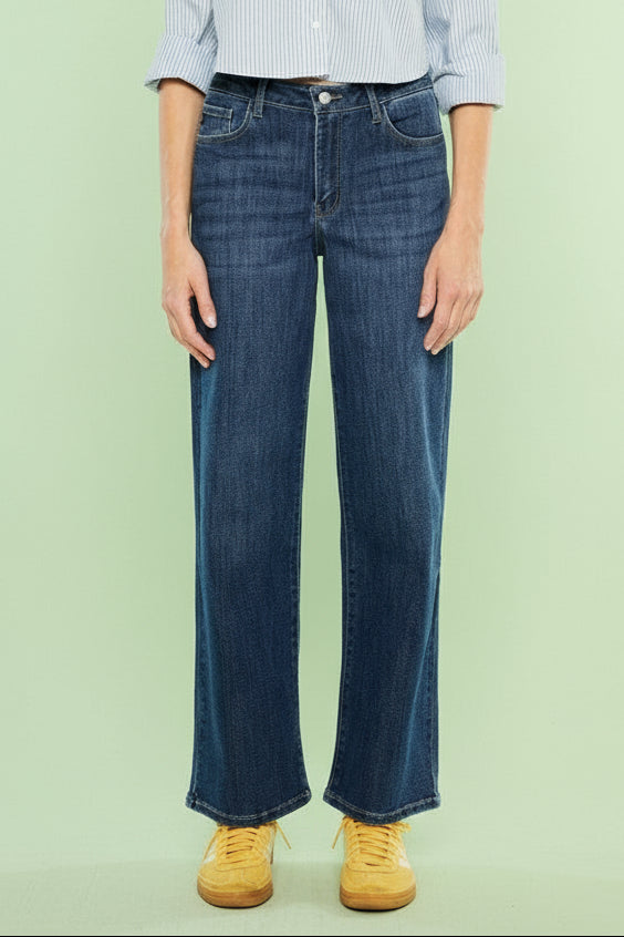 High Rise Wide Leg Jeans KC05