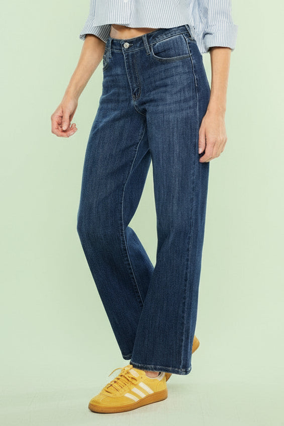 High Rise Wide Leg Jeans KC05
