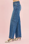 Mid Rise Fit Wide Baggy Jeans R07