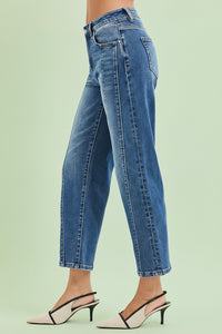 High Rise Crop Straight Jeans R10