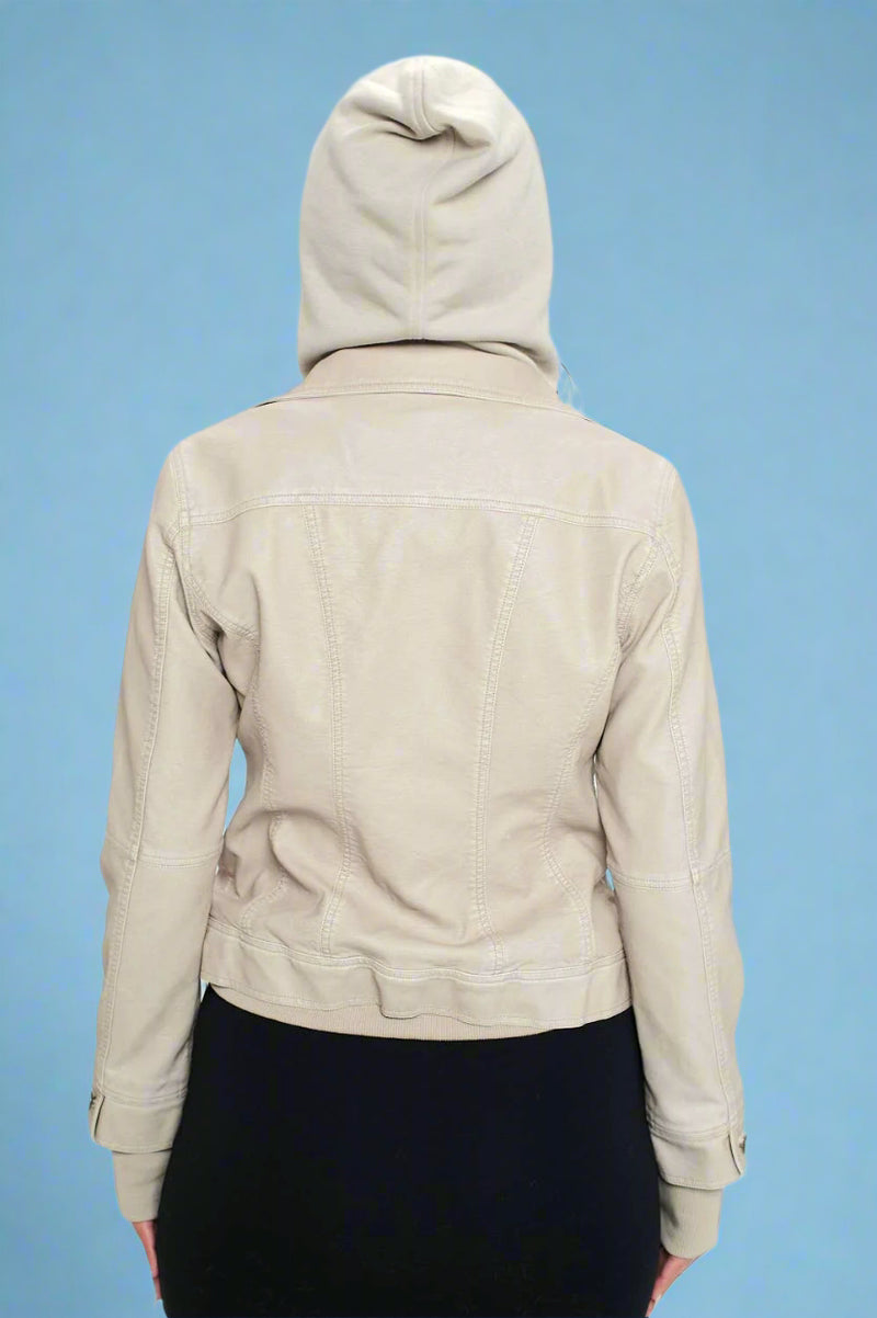 Nomad Canvas Hooded Jacket - Cream