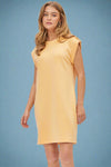 Tab Sleeveless Retreat Dress - Sunkist