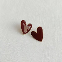 Exaggerated Heart Design Earrings
